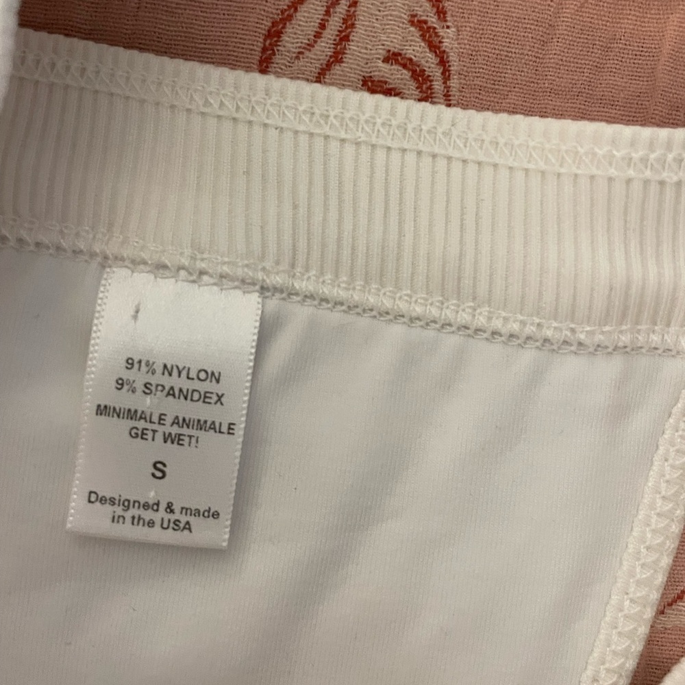 White Ribbed Minimale Animale Bottom - Picture 3 of 5